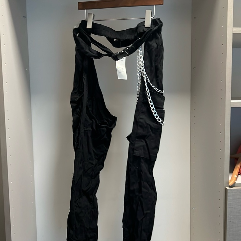 Rave chaps - L - never used- I heart raves